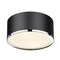 Z-Lite Arlo 2 Light Flush Mount, Matte Black 2303F2-MB-CH - alternate 7